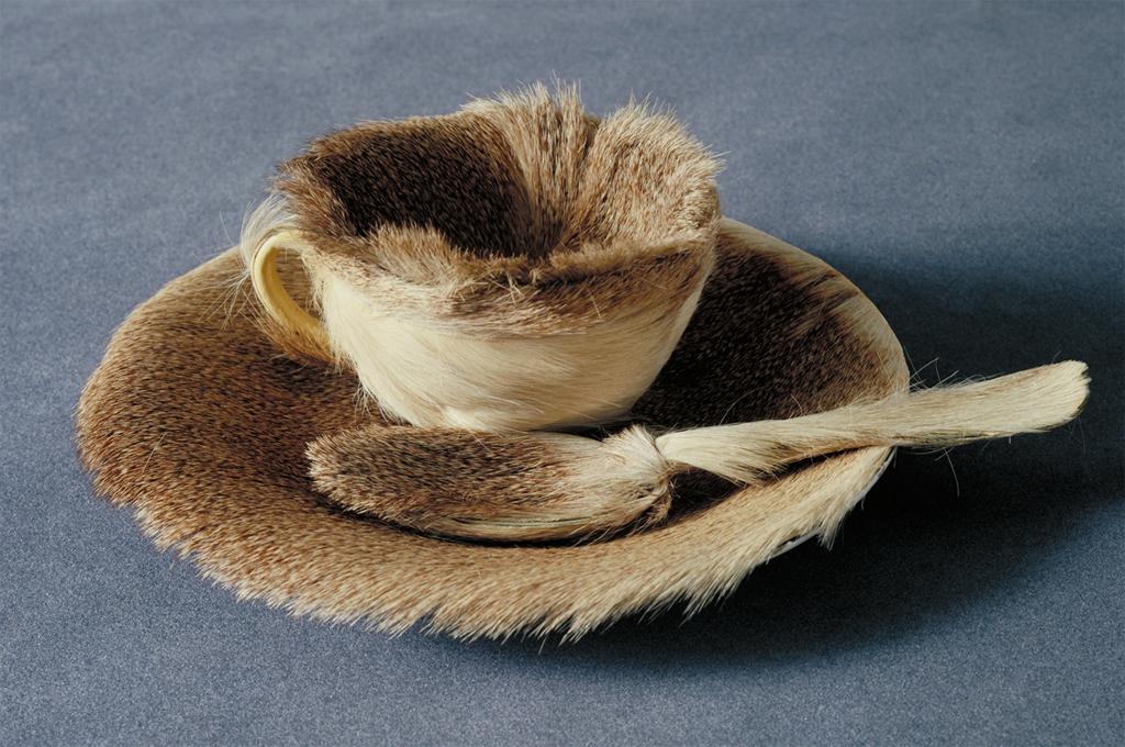 Meret Oppenheim, Object, 1936. Fur-covered cup, saucer and spoon. The Museum of Modern Art, New York