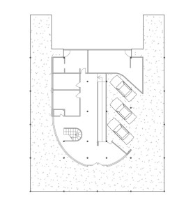 Figure 2, Floor plan, Le Corbusier, Villa Savoye, 1928-1929. As reproduced in ARCH1201 Design Studio 3.